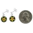 thumbnail image 3 of GlassOfVenice Murano Glass Silver-Framed Millefiori Earrings, 3 of 5