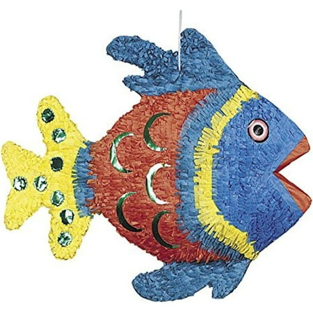Angel Fish Pinata, 21 x 14 in, Multicolor, 1ct