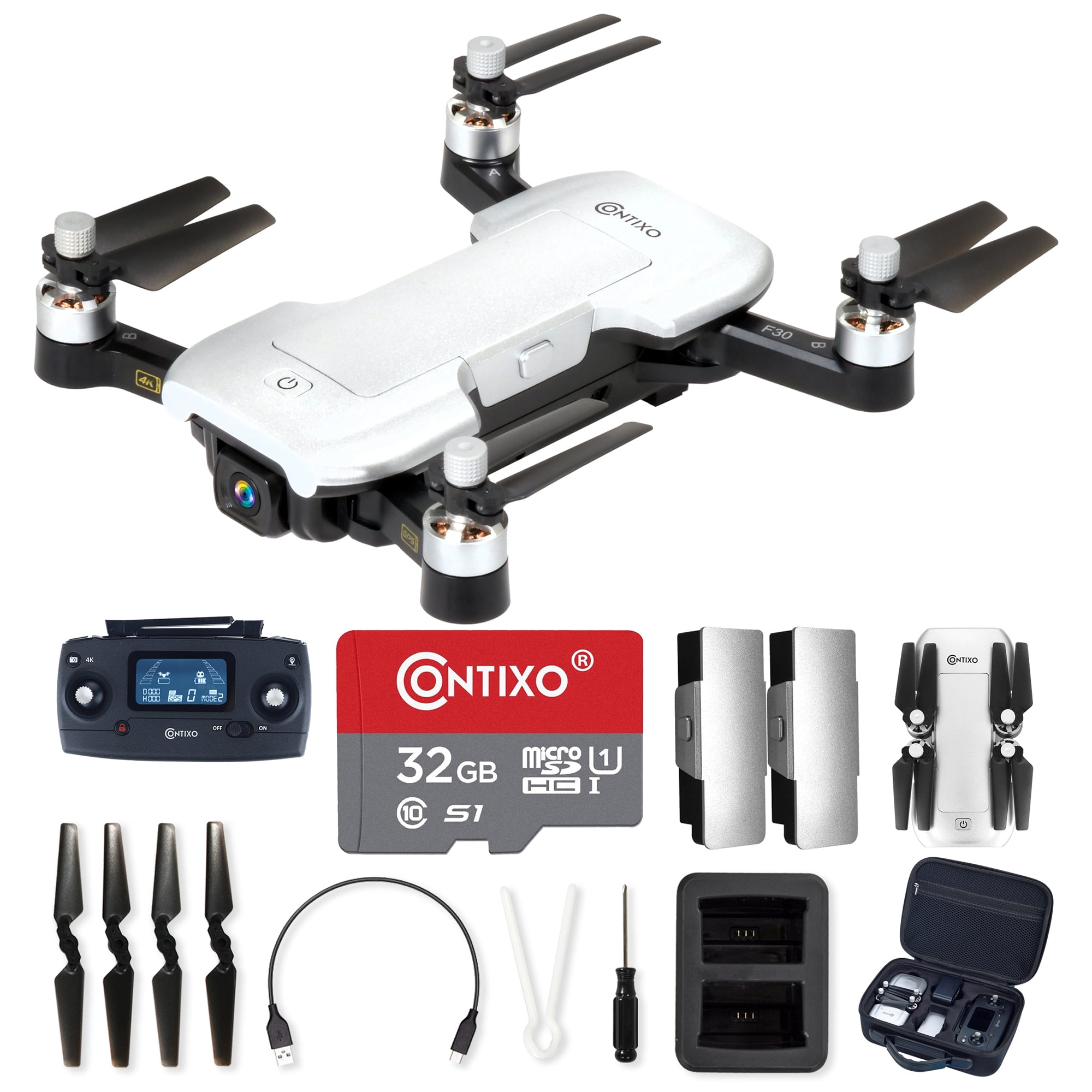 Contixo F30 Drone for Kids & Adults WiFi 4K UHD Camera and GPS, FPV