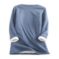 thumbnail image 2 of Pull à Manches Longues Manches Courtes Basique Automne Hiver Sweat-Shirt Robe Couleur Unie Warm Tops, 2 of 6