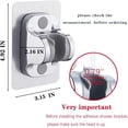 thumbnail image 4 of LAICAIW 2P Shower Head Holder, with Strong Adhesive and Waterproof Adjustable Handheld Shower Holder Wall Mount, 4 of 6