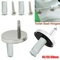 Quality Toilet Seat Hinges Soft Release Top Close Quick Install Heavy