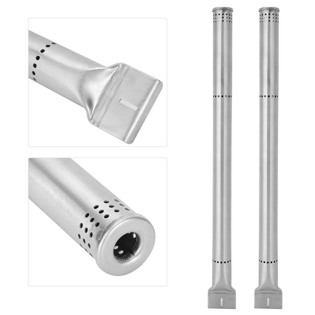 Quemadores para parrilla, 2 piezas, piezas para barbacoa, quemadores de tubo para parrilla de gas, accesorios para barbacoa creados magistralmente Jadeshay A