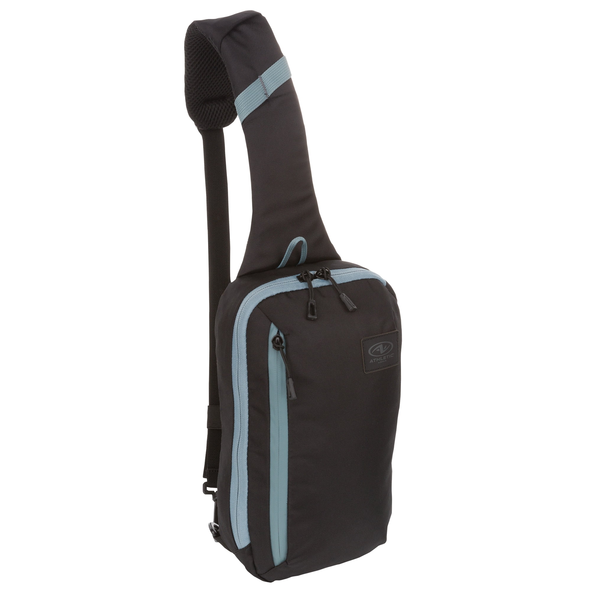 Athletic Works 4.5 Liter Black Urban Sling Sports Bag Unisex Shoulder Bags Polyester Adult Teen