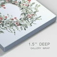 thumbnail image 3 of Holly Farmhouse Wreath I- Gallery Wrapped Canvas, 3 of 9