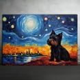 thumbnail image 2 of Scottish Deerhound Dog Watercolor Starry Night Van Gogh Painting Kits, Painting Watercolor Canvas, Canvas Suitable for Room Decor Cafe Decor Or Gift for Friends, 2 of 4
