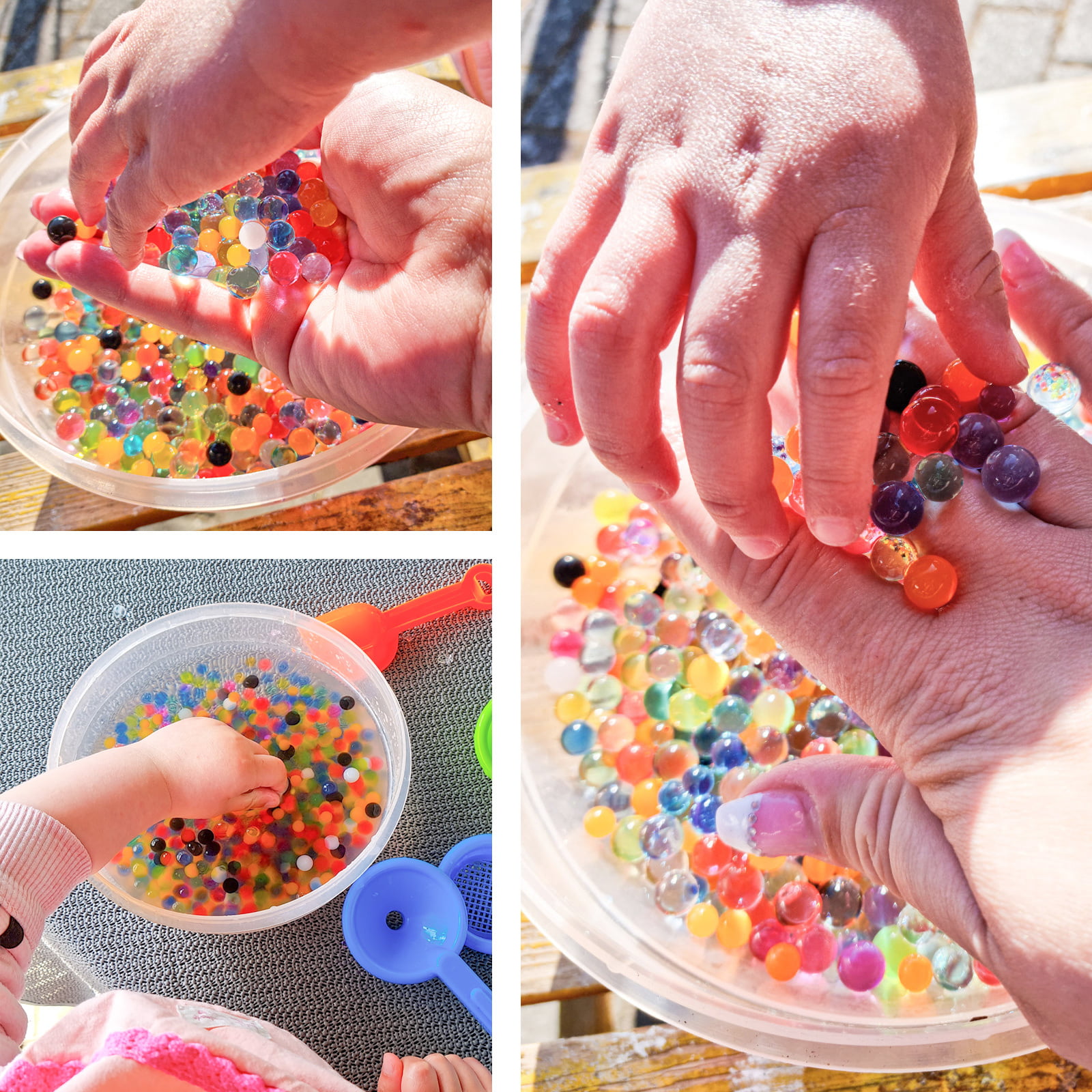 1000 Water Expanding Balls Vase Filler Gel Beads Light Table