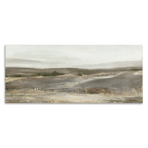 Stupell Industries Desert View Abstraction Landscape & Nature Painting Wrapped Canvas Art Print Wall Art, 24 x 10