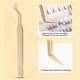 thumbnail image 3 of Pinzas de extensión de pestañas con puntas finas de precisión para extensiones de pestañas de gran volumen, herramienta de pinzas de injerto de pestañas para principiantes, 3 of 5