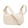 thumbnail image 3 of Bolso versátil y sencillo para mujer bolsa cruzada en forma de Likrtyny media luna informal de viaje de cuero, 3 of 7