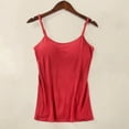 thumbnail image 4 of Women Vest Seamless Padded Slim Fit Solid Color Backless Elastic Summer Camis Tank Top Lady Bottoming Inner Outer Wear Bra Top, 4 of 8