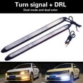 thumbnail image 3 of 2 tiras de luces LED DRL para faros delanteros, luces de circulación diurna, lámpara de señal de giro secuencial, 34,5 cm JAMW Sencillez, 3 of 5