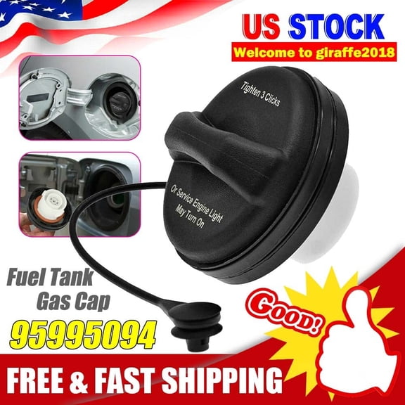 OEM 95995094 Fuel Tank Gas Cap with Tether For Chevrolet GMC Buick Pontiac (1PC)