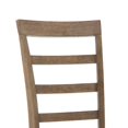 thumbnail image 3 of Moe 18 Inch Wood Dining Chair Ladder Back Set of 2 Brushed Brown - Saltoro Sherpi, 3 of 6