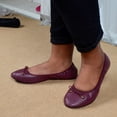 thumbnail image 6 of Women Flats Shoes Soft Canvas Upper Slip On Ballerinas Breathable Lightweight Shoes For Daily Walking Wear ,Us Size:6.5, 6 of 8
