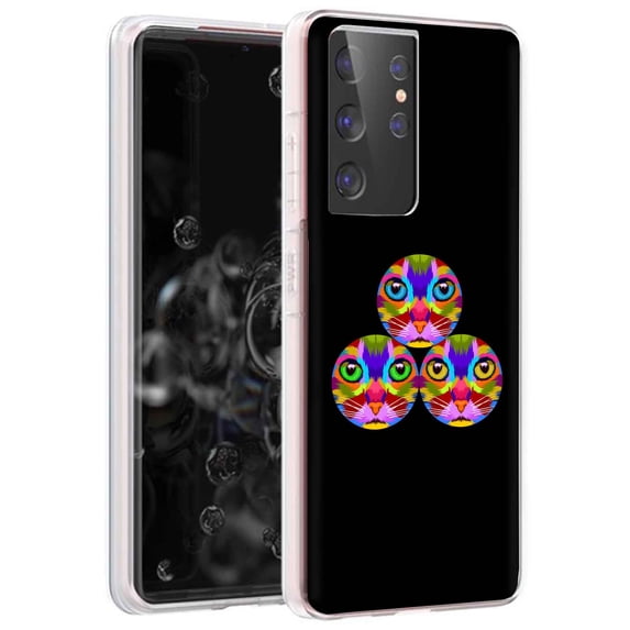 TalkingCase Slim Phone Case for Samsung Galaxy S21 Ultra 5G, S30 Ultra, (Not S21,S21+), Cat Ball Print, Lightweight,Flexible,Soft, USA