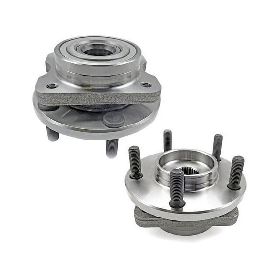 Front Wheel Bearing Hub Assembly Set of 2 - Compatible with 1996 - 2007 Dodge Grand Caravan 1997 1998 1999 2000 2001 2002 2003 2004 2005 2006