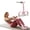 Pink, variant on Pedal Resistance Bands with Handles, 6 Tube Foot Pedal Exercise Band for Home Workouts, Yoga Stretching, Core & Full Body Training