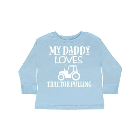 

Inktastic Tractor Pulling Dad Gift Toddler Boy or Toddler Girl Long Sleeve T-Shirt