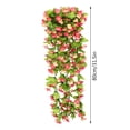 thumbnail image 3 of Hanging Flowers Artificial Violet Flower Wall Wisteria Basket Hanging Garland Flowers Fake Silk Orchid, 3 of 6