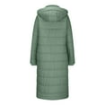 thumbnail image 4 of GaThRRgYP Warm Winter Coats for Womens,Fall Jackets for Women 2025 with Hood,Winter Fashion Woman Lengthened and Thickened Medium Hooded Length Down Coat Jacket Mint Green XXL, 4 of 7