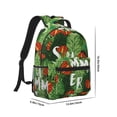 thumbnail image 2 of Yiaed Palm Leaves And Tropical Flowers Print School Backpack College Backpack Daypacks for Students High School Spacious and Durable Daypack for Work and Travel-One Size, 2 of 6
