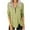 Green, variant on IROINNID Womens Long Sleeve V-Neck Shirts Solid Color Buttons Zipper Loose Shirt Blouse Top,Green