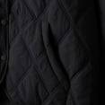 thumbnail image 4 of Hueook Coats for Women Women Warm Quilted Jackets for Women Long Sleeve Floral Soild Puffer Jacket Coats with Pockets Black 3X, 4 of 7