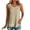 Khaki, variant on Solid Color Basic Tank Tops for Women Crewneck Undershirt Loose Fit Flowy Tank Top Casual Sleeveless Under Shirts White,S