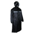 thumbnail image 1 of Poncho impermeable con capucha y bolsillo para adultos, capa impermeable extendida y resistente al viento. negro XL, 1 of 9