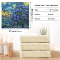 thumbnail image 3 of 6 Pieces of Kitchen Towels Ultra Soft Absorbent Quick Drying Dish Cloths 11×11inch Midnight Rose Citadel, 3 of 9