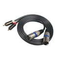 thumbnail image 3 of Cable 2RCA a 2XLR, (servicio ) Cable adaptador de para Audio estéreo 2RCA a 2XLR - 5 pies Hugo Línea de interconexión de micrófono, 3 of 8