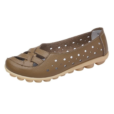 

Women s Shoes Fashion Leather Shoes Hollow Out Loafers Casual Shoes