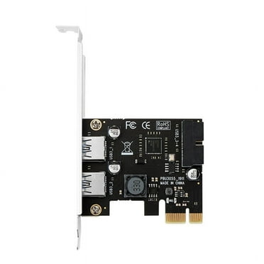 XISAOK PCI-E to 2Ports USB 3.0 Expansion Card Adapter External Controller for w/ 19Pin