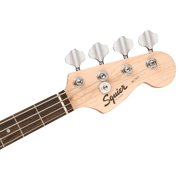 The Squier Mini Precision Bass Fretted 4-String Solid Body Bass Guitars Black