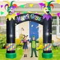 thumbnail image 2 of Arco inflable VIKIMORA Mardi Gras de 3 m con luces LED para Halloween, 2 of 7