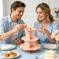 thumbnail image 4 of 3-Tier Cardboard Cupcake Stand 5 Styles Dessert Tower For Birthday Baby Shower Party Decor, 4 of 6