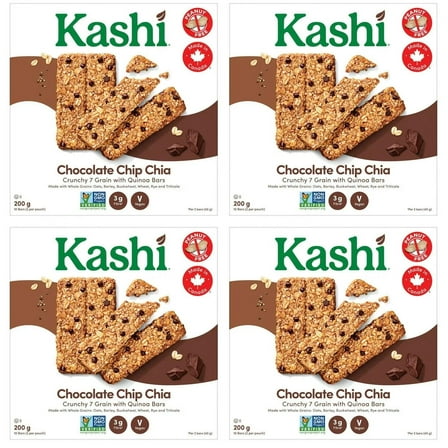 Kashi Seven Grain Chocolate Chip Chia with Quinoa Bars, 210g (4 Pack)