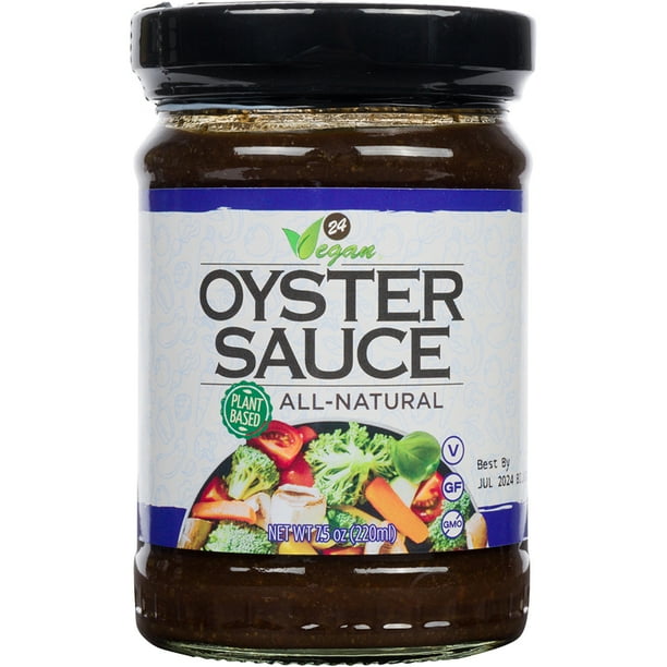 24Vegan All Natural NonGMO Vegan Oyster Sauce NO MSG ADDED 7.5oz