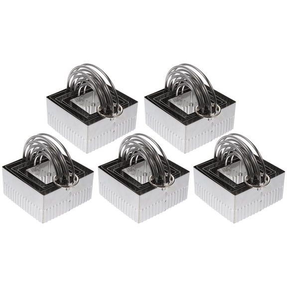 SOPOTUTU 5-Piece Stainless Steel Dumpling Mold Set for Home Baking and Kitchen Use, Bakery Equipment