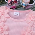 thumbnail image 5 of CAICJ98 Baby Girl Summer Clothes Newborn Romper Dress Infant Lace Ruffle Sleeveless Outfits with Headband (Pink,3-6 Months), 5 of 7