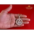 thumbnail image 6 of King of Bling's AQUARIUS Pendant For Men's & Women's 1.77ct Cubic Zirconia Sterling White Silver, 6 of 12