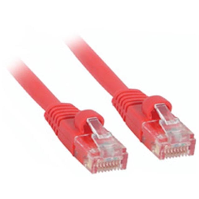 14ft CAT 5E 350Mhz Câble de Brassage Sans Accroc Rouge