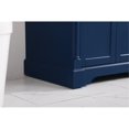 thumbnail image 5 of Elegant Decor Clarence 30" Solid Wood and Metal Single Bathroom Vanity in Blue, 5 of 8