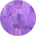 thumbnail image 1 of Ahgly Company Indoor Round Persian Purple Bohemian Area Rugs, 7' Round, 1 of 4