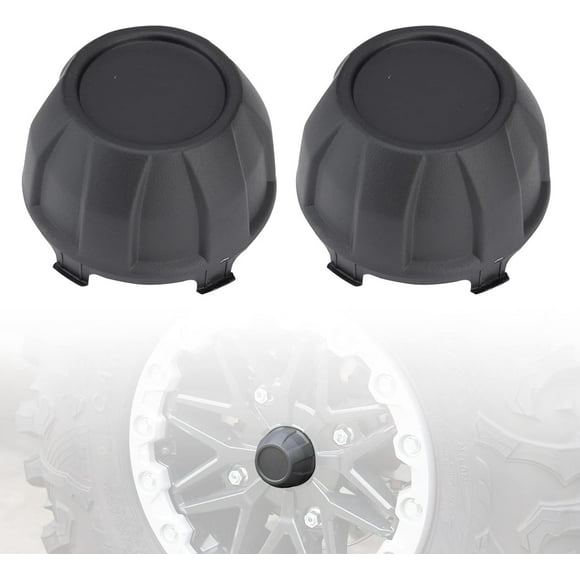 A & UTV PRO Wheel Center Hub Caps for Kawasaki Teryx KRX 1000 2020 2021 2022, Tire Wheel Hub Dust Rim Cap Covers Accessories, Replace OEM # 11065-1341, Black, 2PCS