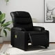 thumbnail image 2 of Sillón reclinable eléctrico VidaXL de piel sintética negra con masaje, 2 of 9