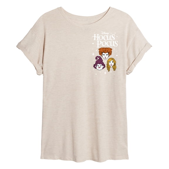 Hocus Pocus - Witches - Juniors Oversized Graphic T-Shirt