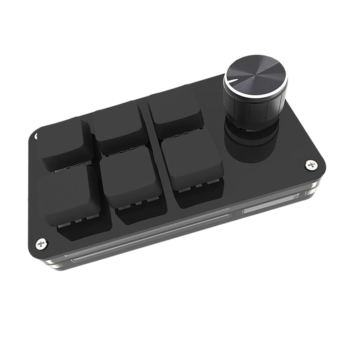 6 Keys+1 Knob Custom Keypad 6 Keys Macro Programming Custom One-Handed OSU  Game Mini Mechanical Keyboard Black - Walmart.com