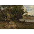 thumbnail image 3 of Leon Richet 14x11 Black Modern Framed Museum Art Print Titled - River, 3 of 5